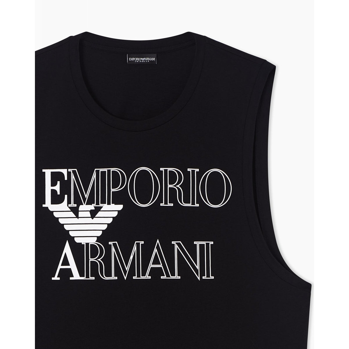 Canotta beachwear emporio armani underwear con maxi logo