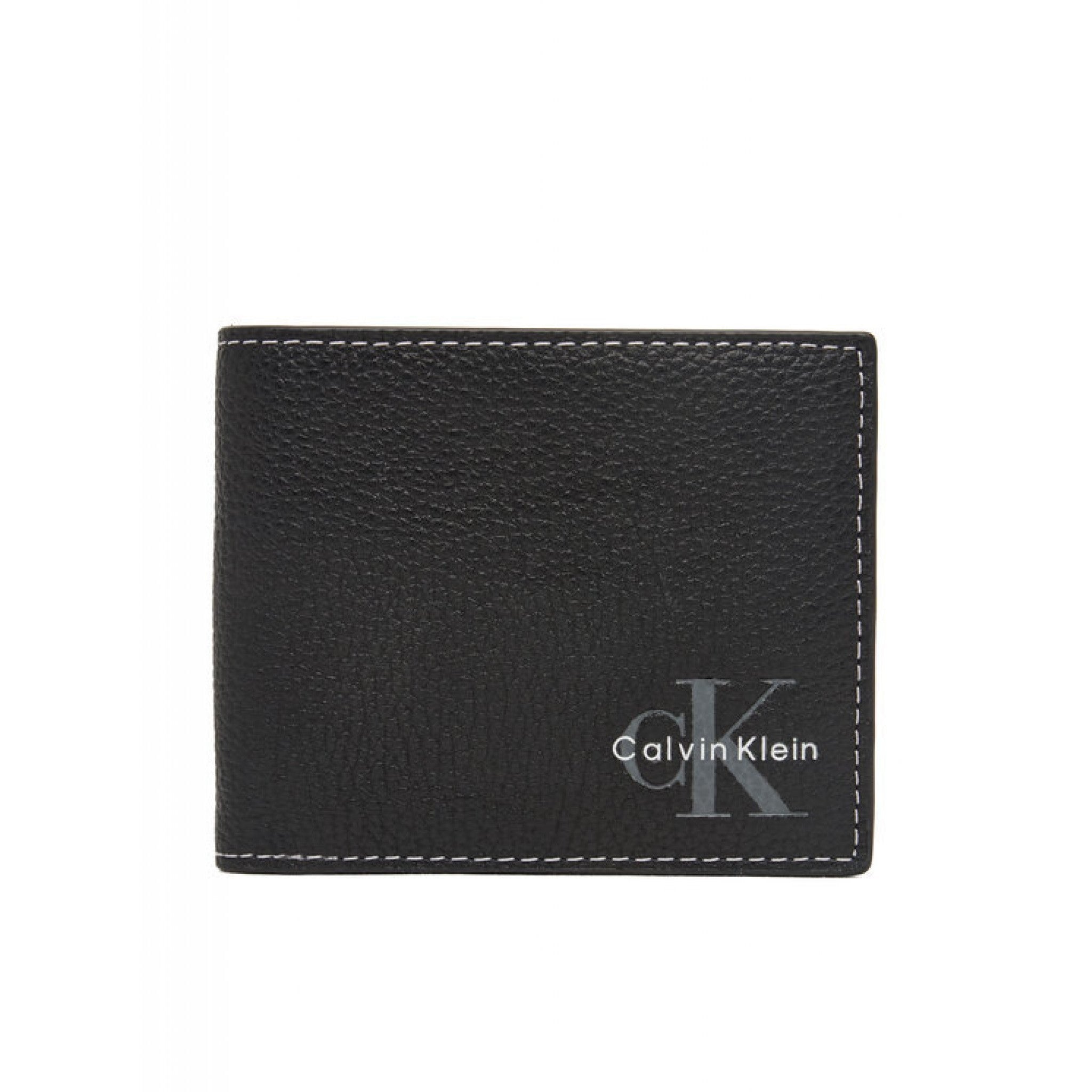 Calvin klein - portafoglio calvin klein in pelle martellata
