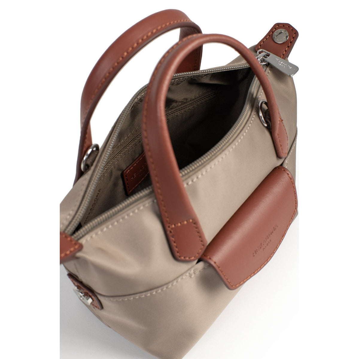 Borsa a mano pop hexagona in nylon