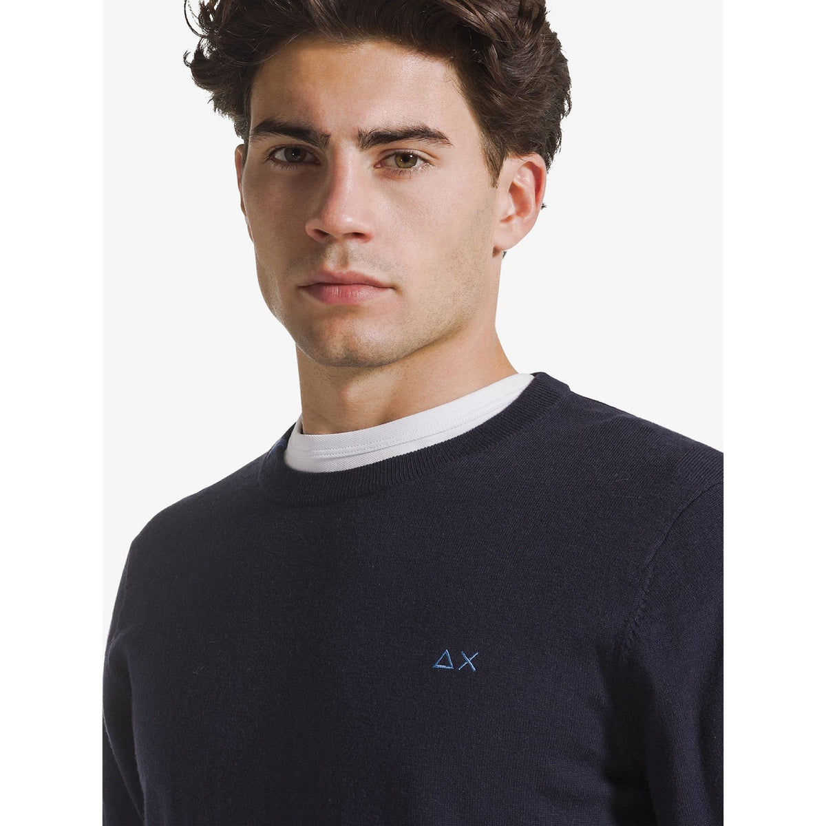 Sun 68 - sun 68 maglia girocollo in cotone e lana