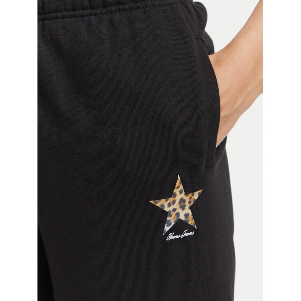 Guess - pantaloni da tuta guess leopard print star