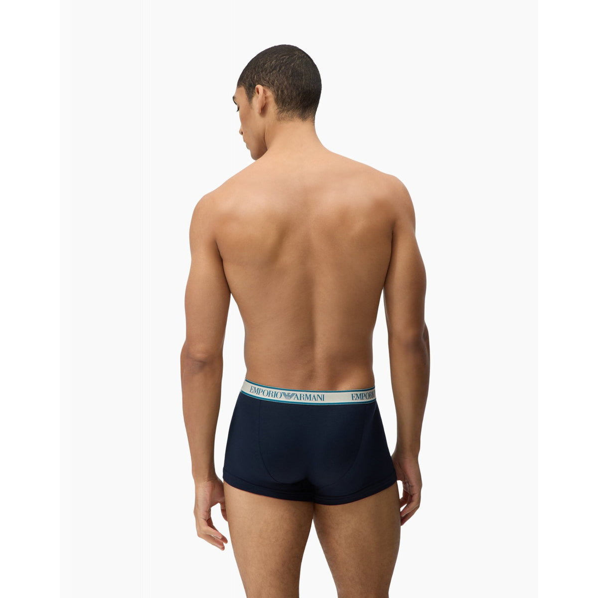 Set 3 boxer trunk emporio armani underwear in cotone elasticizzato