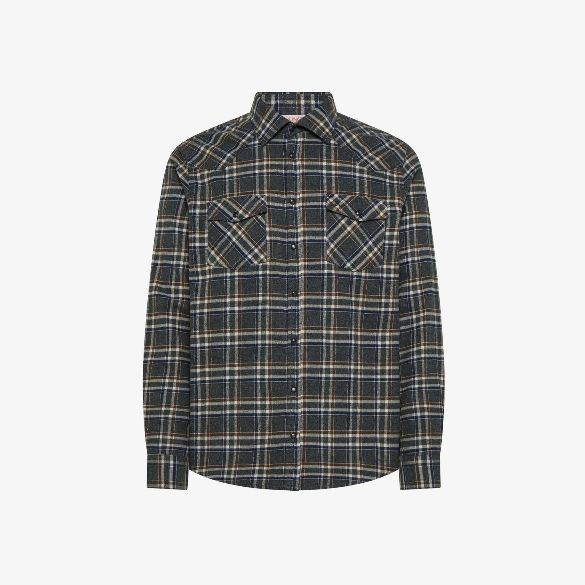 Sun 68 - sun 68 camicia check in flanella di cotone