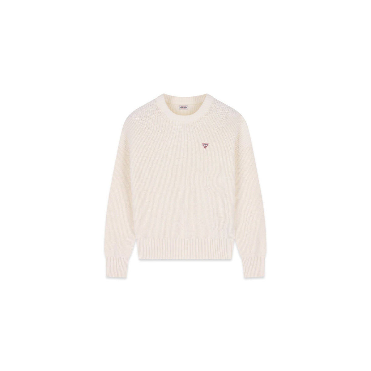 Guess - maglione con logo triangolo guess in cotone