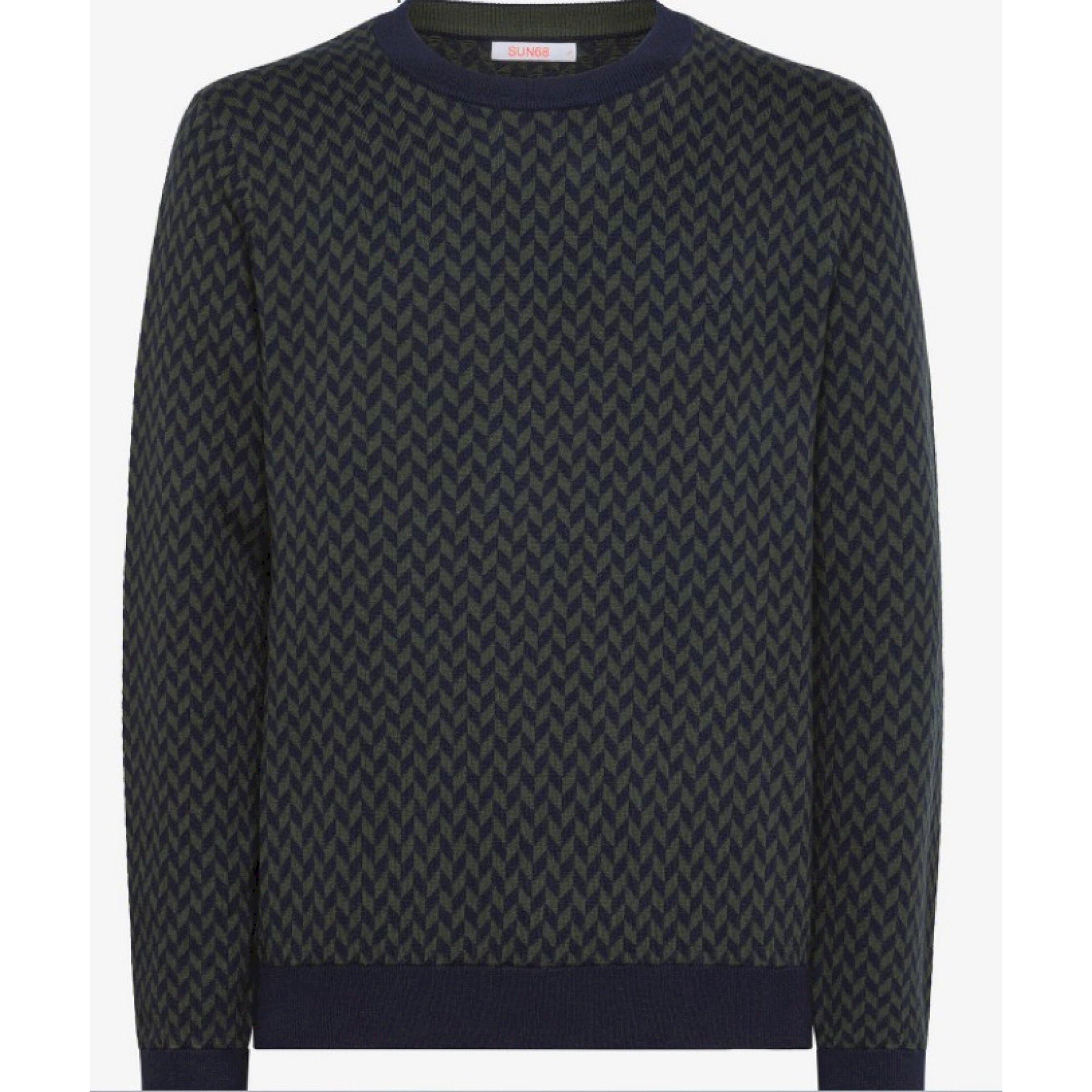 Sun 68 round micro jacquard