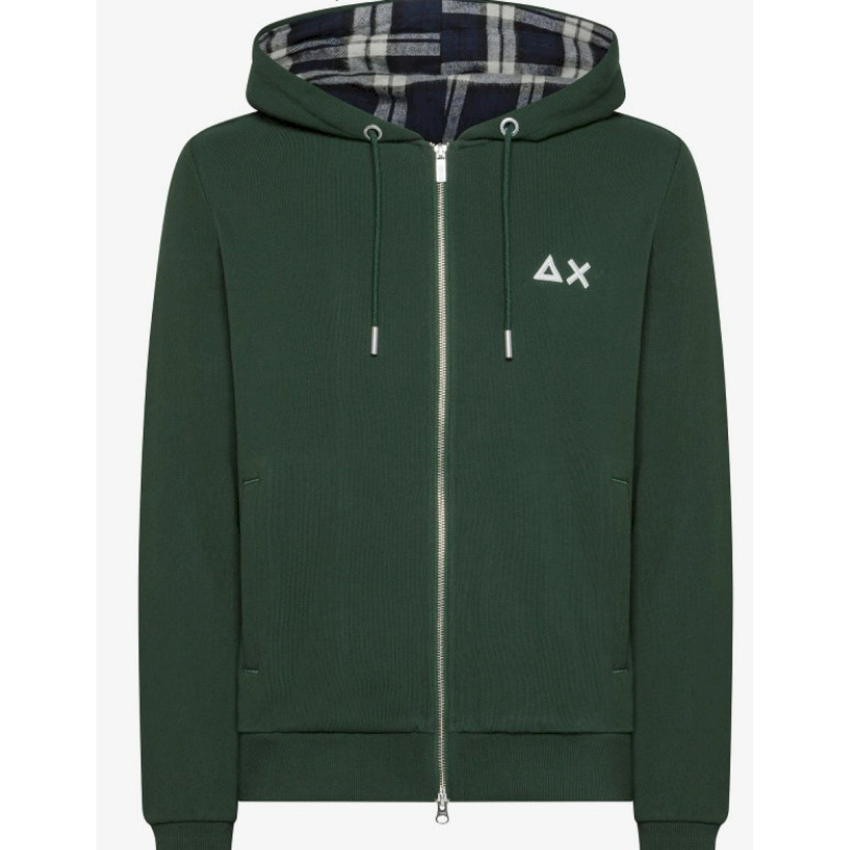 Sun68 hood zip  contrast