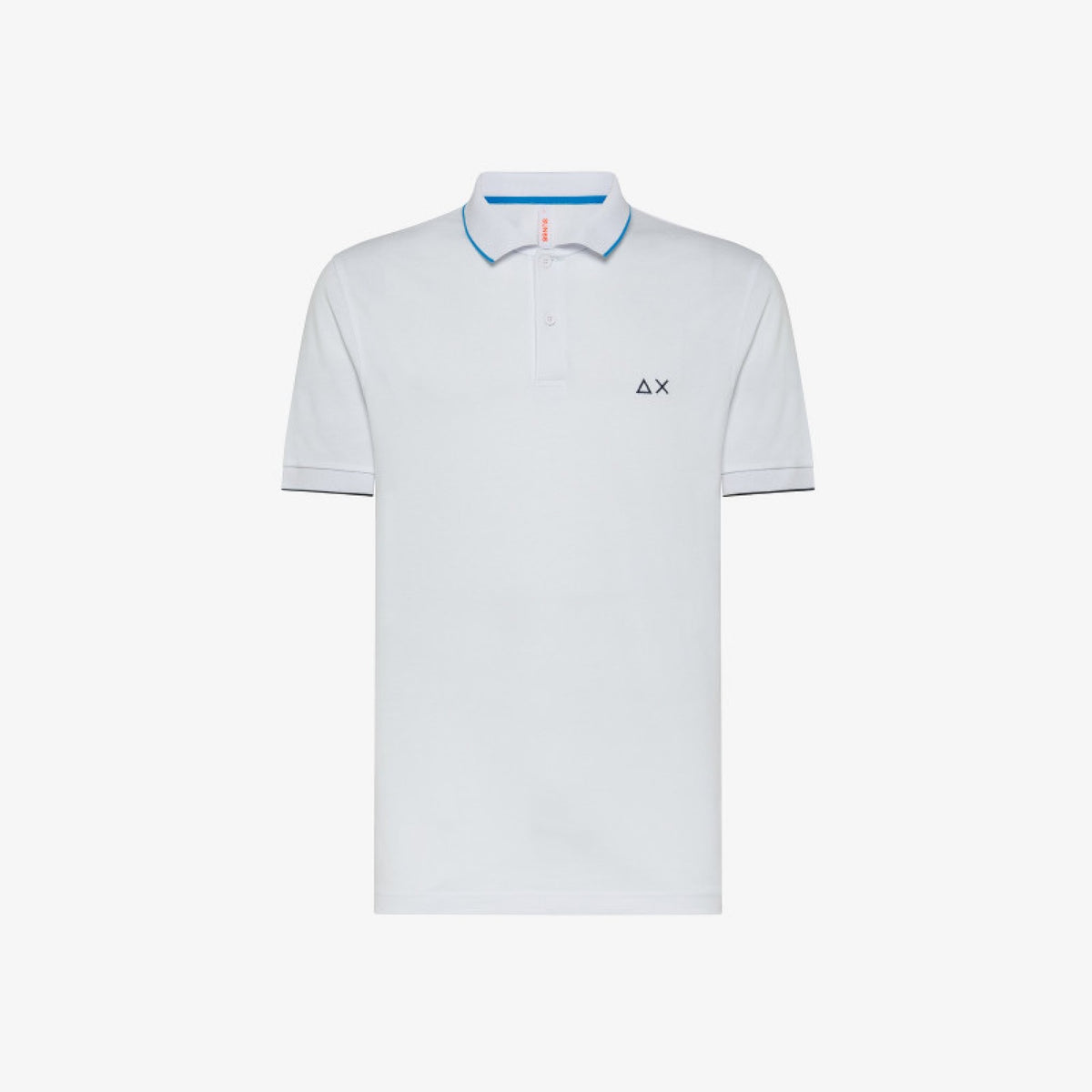 Sun 68 polo small stripe on collar