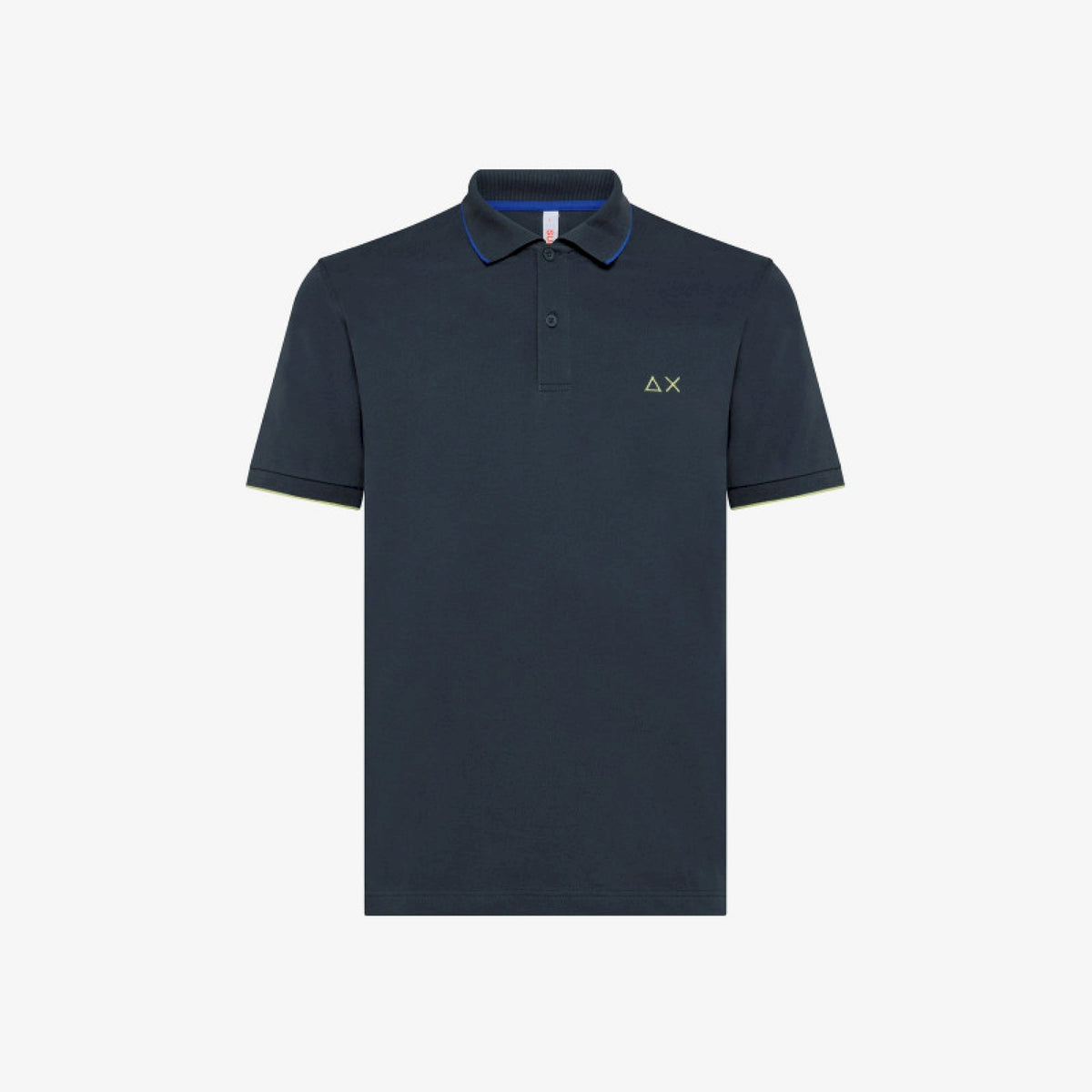 Sun 68 polo small stripe on collar