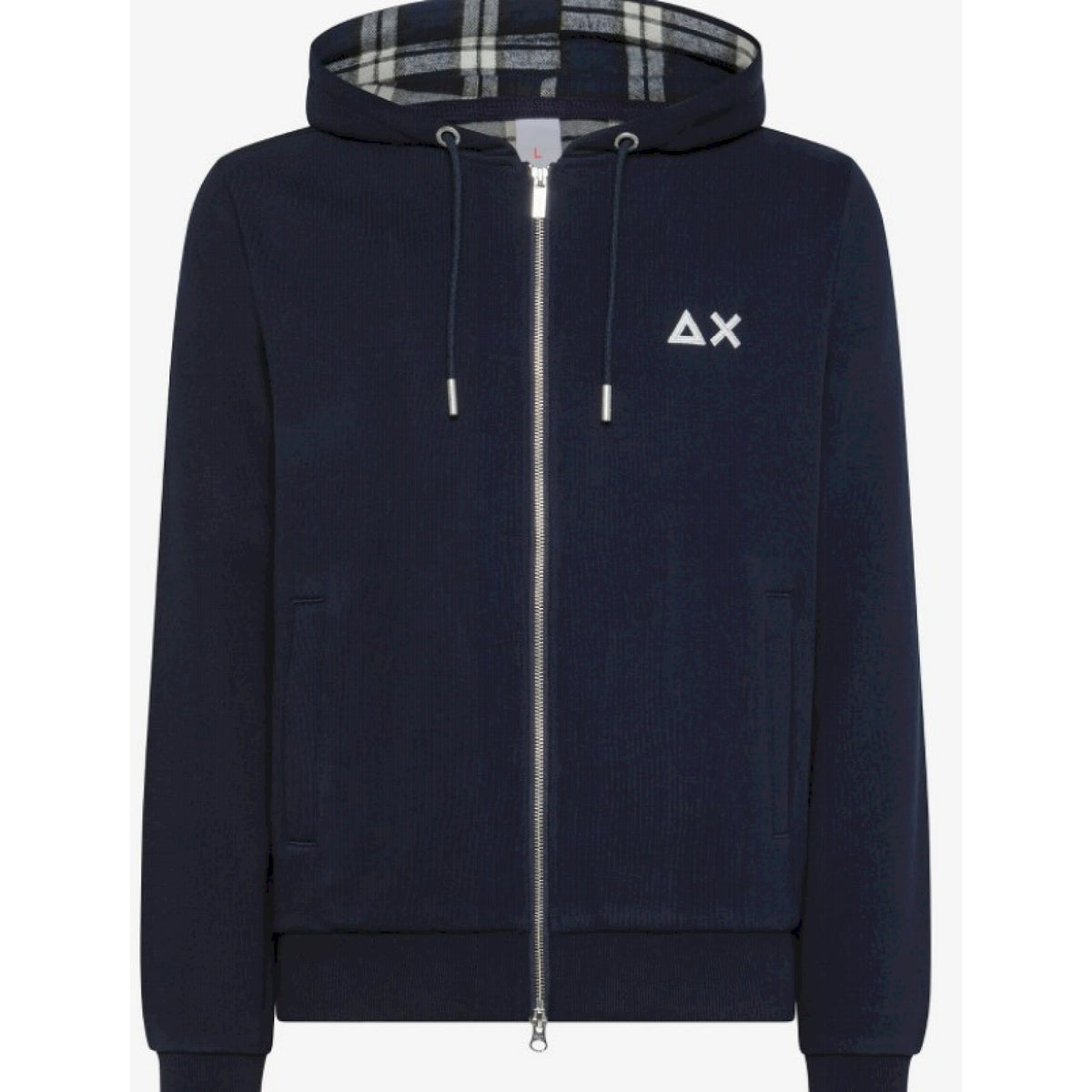 Sun68 hood zip  contrast