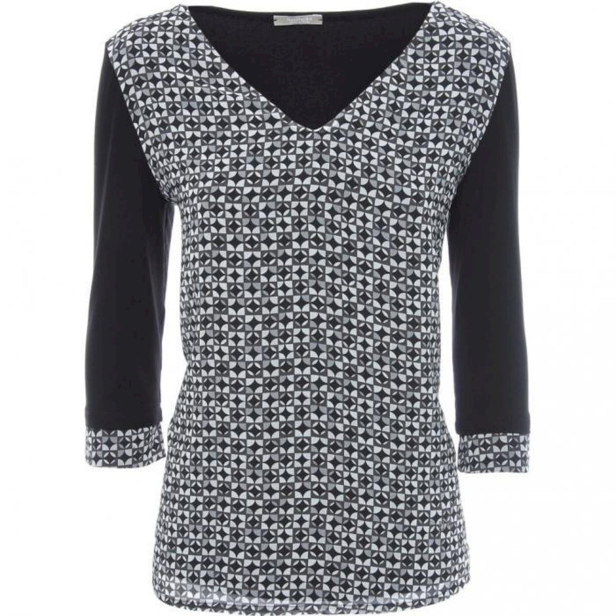 MAGLIA SCOLLO V STAMPA POIS
