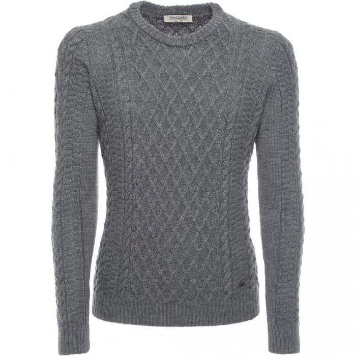 MAGLIONE GIROCOLLO TRECCE