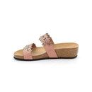 Ciabatta memi floreale doppia fascia